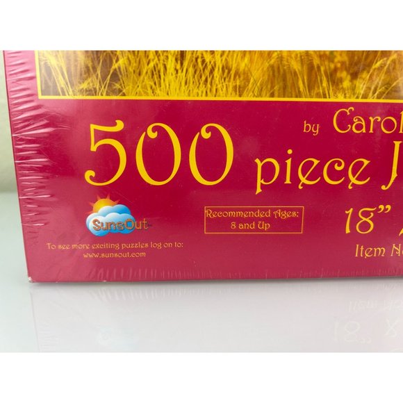 SunsOut 500 piece Jigsaw Puzzle, African Innocence NEW SEALED Gift 18x24 Lions - Picture 2 of 14